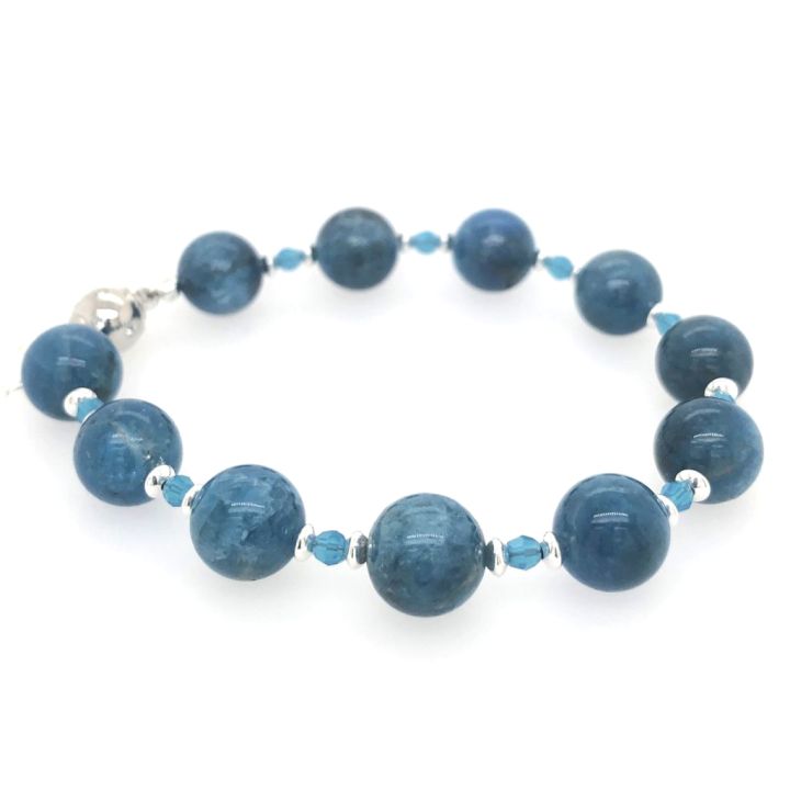 A Grade Blue Apatite Bracelet