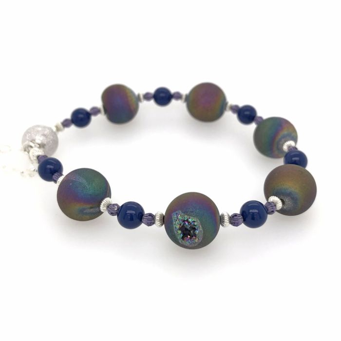 Rainbow Druzy Agate Bracelet