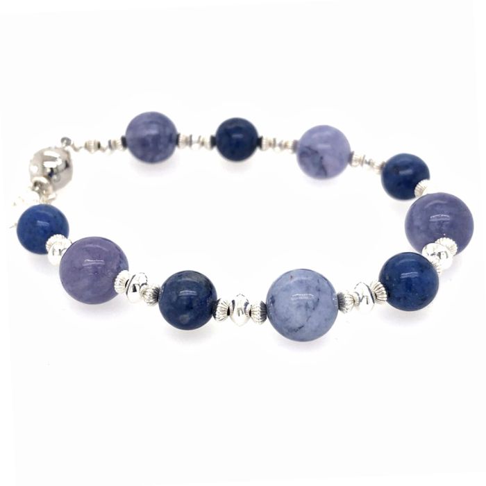 Tanzanite Quartz & Dumortierite Bracelet
